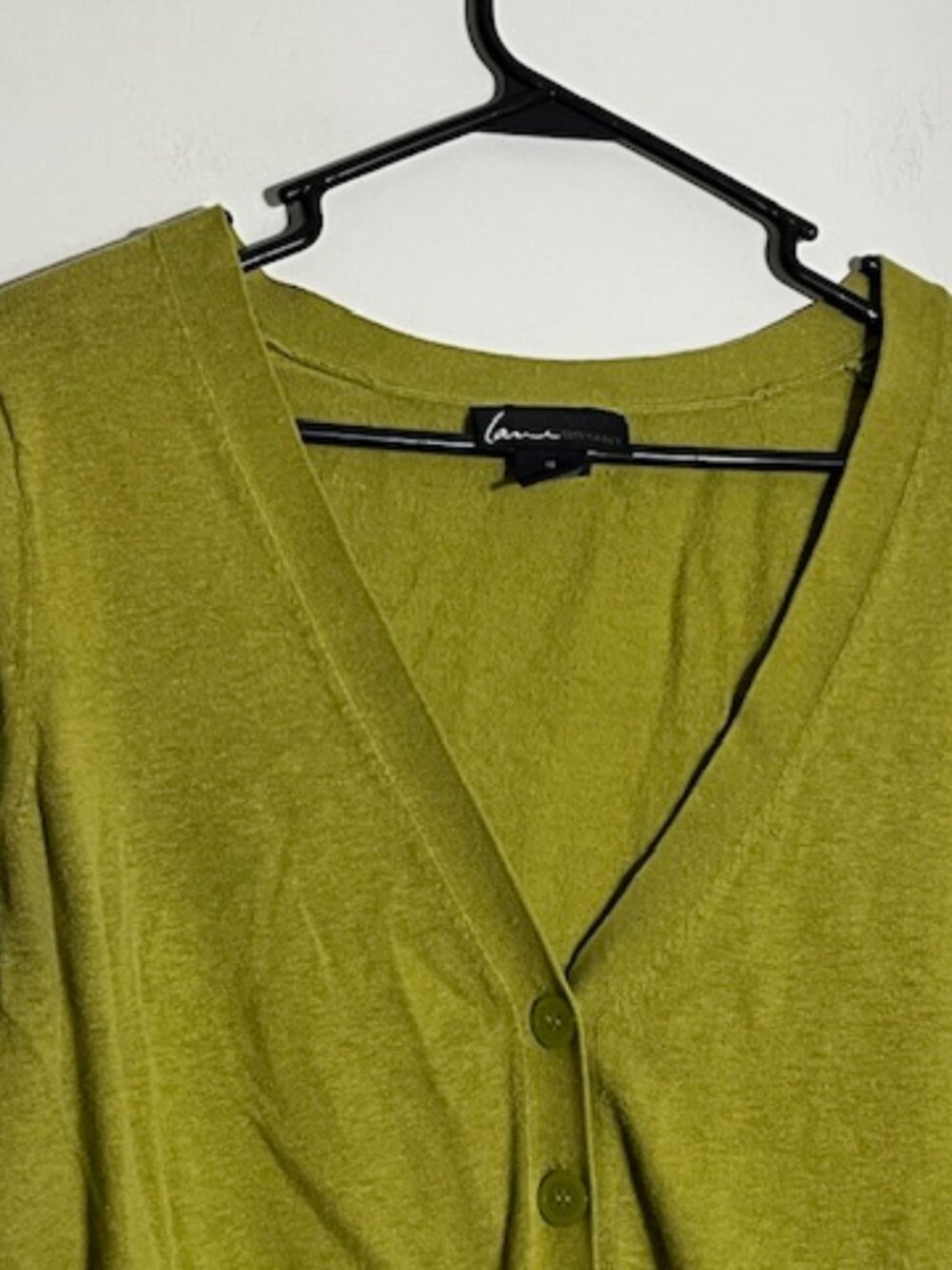 Lane Bryant Olive Green Cardigan Sweater Size 16 - Picture 3 of 12